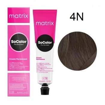Фарба Matrix SoColor Pre-Bonded Cream Permanent - 4N Шатен натуральний-90мл.