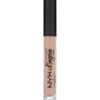Увлажняющий блеск для губ NYX Professional Makeup Lip Lingerie Shy LLG02 персиково-розовый нюд 8 мл