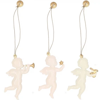 Різдвяні прикраси «Ангелики» Springos CA0757 3 шт. (5907719423647)