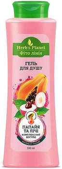 Гель для душа "Папайя и личи" - Supermash 510ml (1323170-1764938274-2)