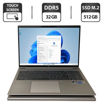Мобільна робоча станція HP ZBook Firefly 16 G9 / 16" (1920x1200) IPS Touch / Intel Core i7-1260P (12 (16) ядер по 3,4 - 4,7 ГГц) / 32 ГБ DDR5 / 512 ГБ SSD M.2 / Intel Iris Xe Graphics / WebCam / Fingerprint б/в