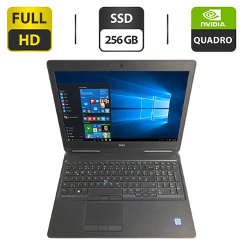Мобильная рабочая станция Dell Precision 7510 / 15.6" (1920x1080) IPS / Intel Core i5-6300HQ (4 ядра по 2.3 - 3.2 GHz) / 16 GB DDR4 / 256 GB SSD / nVidia Quadro M1000M, 2 GB GDDR5, 128-bit / WebCam б/у