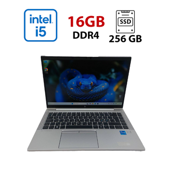 Ультрабук HP ProBook 840 G8 / 14" (1920x1080) IPS / Intel Core i5-1135G7 (4 (8) ядра по 2.4 - 4.2 GHz) / 16 GB DDR4 / 256 GB SSD / Intel Iris Xe Graphics / WebCam б/у