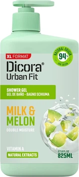 Гель для душу з вітаміном А "Диня та молоко" - Dicora Urban Fit Shower Gel Vitamin A Milk & Melon 825ml (1170529-1393472097-2)