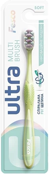 Зубна щітка, м'яка, салатова - Fesco Ultra Multi Brush Soft Зубна щітка, м'яка, салатова (1309024-1272009601-2)