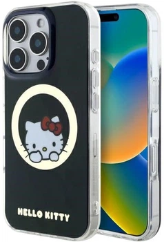 Панель Hello Kitty IML Sweet Kitty Magsafe для Apple iPhone 16 Pro Max Black (HKHMP16XHSWKK)