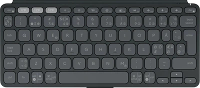 Klawiatura bezprzewodowa Logitech Keys-To-Go 2 Nordic Bluetooth Graphite (920-012979)