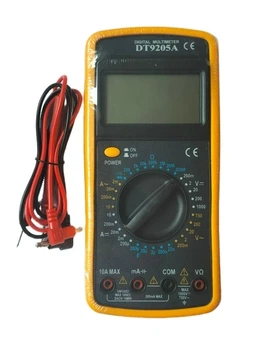Портативный цифровой мультиметр DT-9205 с дисплеем, тестер силы тока, напряжения, опоры