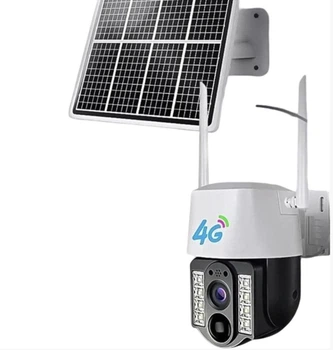 Вулична камера відеоспостереження Solar 4G з акумулятором і поворотом V380 PRO VC3