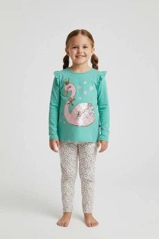 Комплект ( туника и лосины) Cynthia Rowley 7/8 лет 128 см Бирюзовый