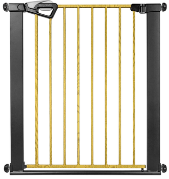 Захисна брамка Milly Mally Бар'єр для сходів Guardy 83 Black Natural (5907090700764)