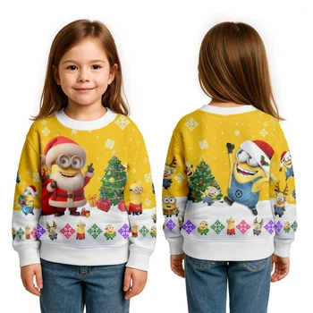 Свитшот детский с 3D принтом Merry Minion 31814 110 см 5136670