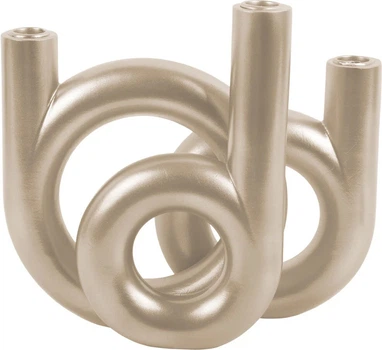 Świecznik Present Time Rings na 3 świece Złoty (8714302752087)