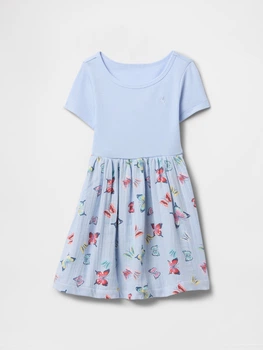 Детское комбинированное платье GAP 1159848160 (Голубой 18-24M) на рост 90 см