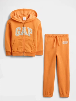 Детский костюм на флисе GAP толстовка и джоггеры 1159851793 (Оранжевый 4) на рост 99-107 см