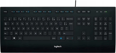 Klawiatura przewodowa Logitech K280e Nordic USB Black (920-005216)