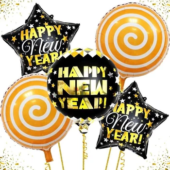 Набор Из Шаров Новогодний Happy New Year Карамелька