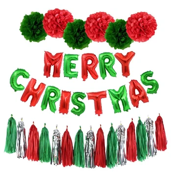 Набор Из Шаров Merry Christmas Тассел И Помпоны Новый Год