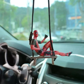 Фігурка-іграшка Deadpool (Дедпул) для декору автомобіля, підвіска на дзеркало заднього виду маятник в автомобіль