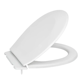Сидіння для унітазу SoloPlast SP13 з планкою, кріплення пластик, 362х464 мм