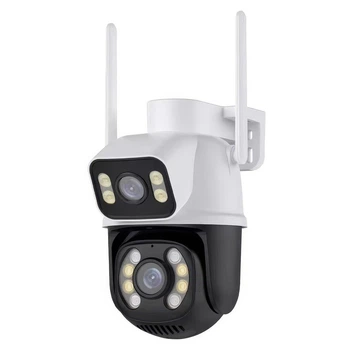 Вулична камера відеоспостереження з LED-підсвіткою і датчиком руху Q25 Wi-Fi PTZ IP 6MP Camera APP