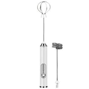 Портативный электрический миксер-капучинатор EGG BEATER беспроводной, ручной USB вспениватель для молочных напитков