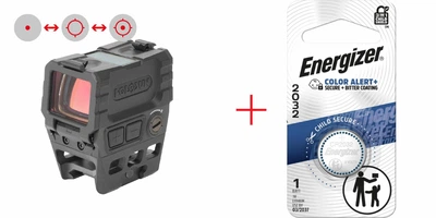 Коліматорний приціл Holosun AEMS-PRO-X2-RD Multi-Reticle+ Подарунок Energizer 2032 Lithium 3V