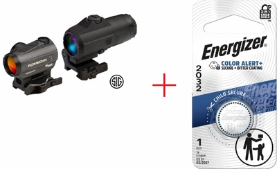 Комплект Sig Sauer ROMEO4H AND JULIET4 COMBO KIT+ Подарок Energizer 2032 Lithium 3V
