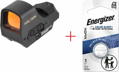 Приціл коліматорний HOLOSUN HS510C Black+ Подарунок Energizer 2032 Lithium 3V