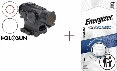 Коліматорний приціл Holosun HS515GM+ Подарунок Energizer 2032 Lithium 3V