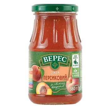 Джем персиковый с/б Верес 380 г (4823105402229)