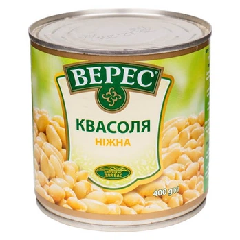 Квасоля ніжна ж/б Верес 400 г (4823105400249)