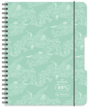 Набір спіральних блокнотів Herlitz Pastel A4 80 аркушів у клітинку на спіралі м’ятний 4 шт (5901389500509)