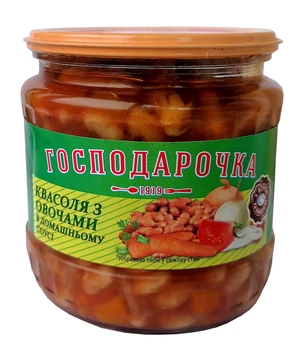Квасоля у томатному соусі Господарочка 450г (4820024797979)