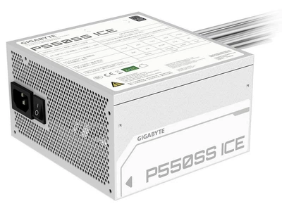 Блок питания 550 Вт, Gigabyte P550SS, White (GP-P550SS ICE)