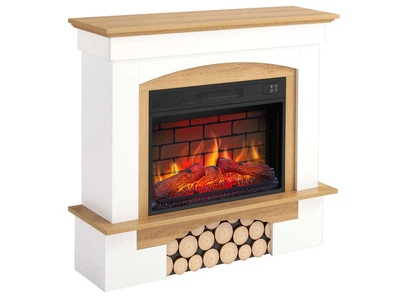 Каминокомплект ArtiFlame Woodley AF23BS белый дуб натуральный