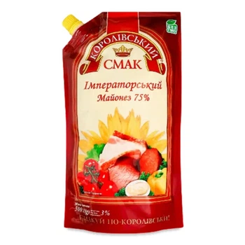 Майонез 75% Імператорський Королівський смак 500 г (4820241520831)