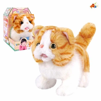 М'яка інтерактивна іграшка Котик Limo Toy Q038