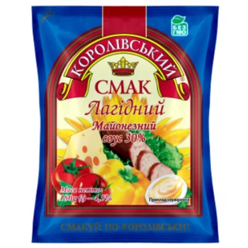 Соус майонезний 30% Лагідний Королівський смак 180 г (4820175663765)