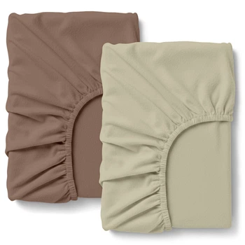 Набор простыней на резинке Cosas COCOA CREAM фланель 160х200x20 2 шт (4822052487679)