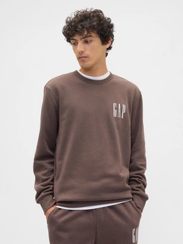 Свитшот на флисе мужской GAP 618094724 XL Коричневый (1159848106)