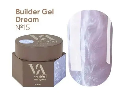 Гель для ногтей с блестками Valeri Builder Gel Dream 15 30 мл