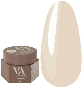 Гель-желе VALERI Jelly Gelly №03 светло-бежевый 15 мл