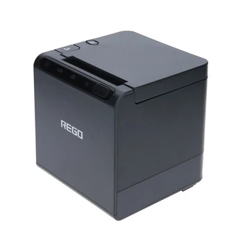 Чековый термопринтер REGO RG-P80B Wi-Fi с автообрезкой 300 мм/с для ленты 58/80 мм Black