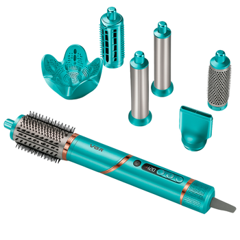 Фен-стайлер VGR 7 в 1 V-477 BLUE, Professional, 7 насадок, 1400 Вт