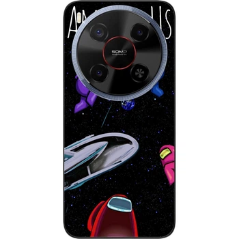 Силиконовый чехол SMTT для ZTE Nubia V70 Max с изображением Among Us Играем