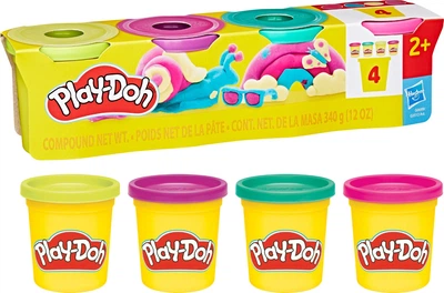Набір маси для ліплення Hasbro 4 баночки (G0512_G0689 VIBRANT 4 PACK)
