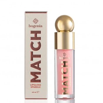 Блеск для губ Bogenia Match Lipgloss Sparkle BG712, 001 Светло-розовый, 4.6 мл
