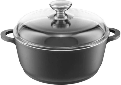 Каструля Ambition Taurus з кришкою Графітова 24 см 4.2 л (5904134841032)