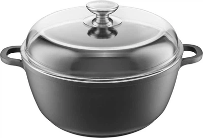 Каструля Ambition Taurus з кришкою Графітова 28 см 6.5 л (5904134841049)